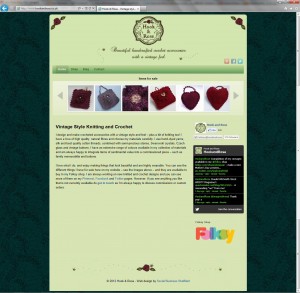 Hook & Rose website branding